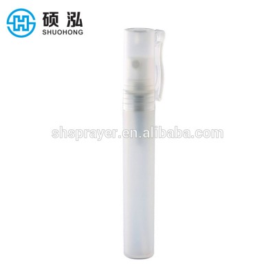 Empty Refillable travel size 10ml pen type perfume bottle with clip cap